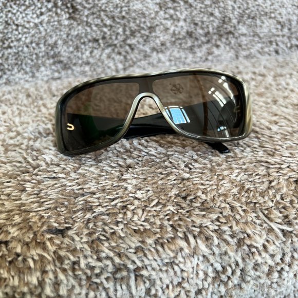 Valentino 5447/S Women\'s Grey Pearl/Taupe Shield Sunglasses. main image 11